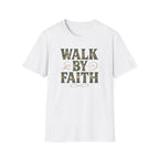 Walk By Faith Flower Pattern T-Shirt