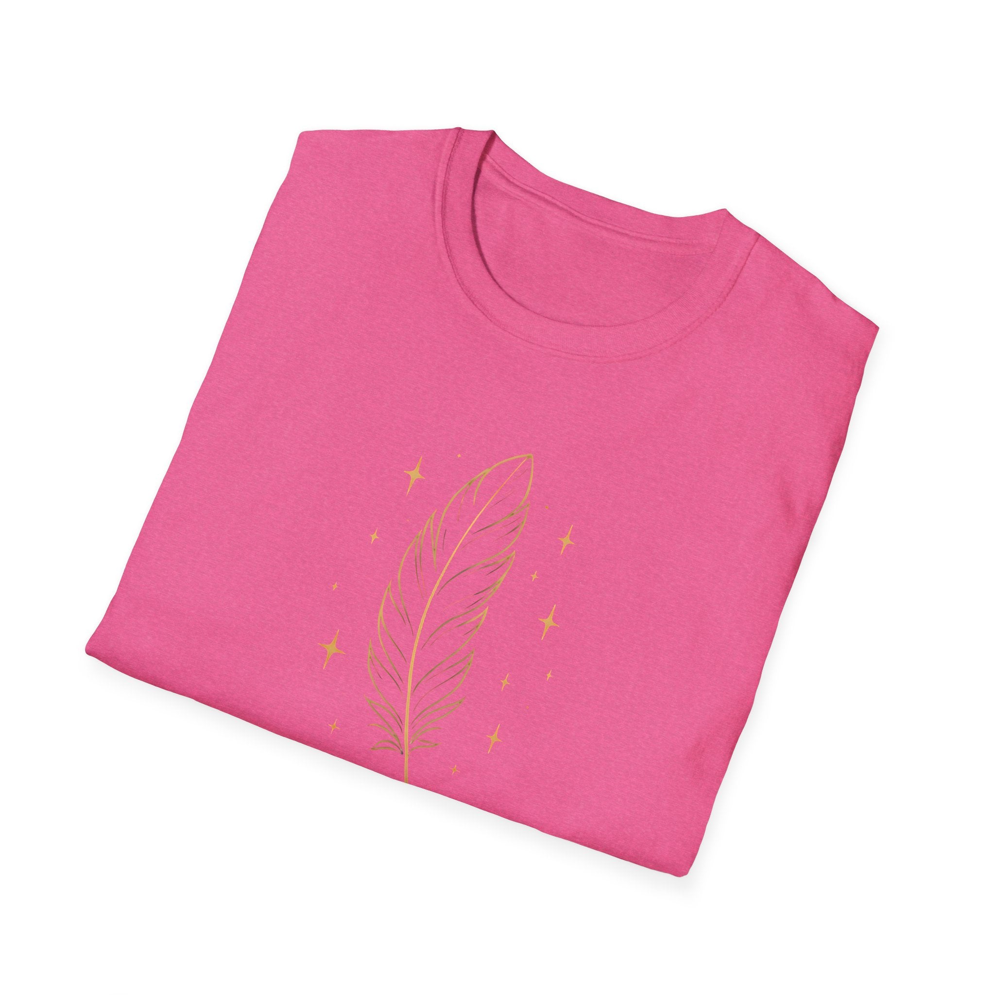 Shimmering Golden Feather T-Shirt