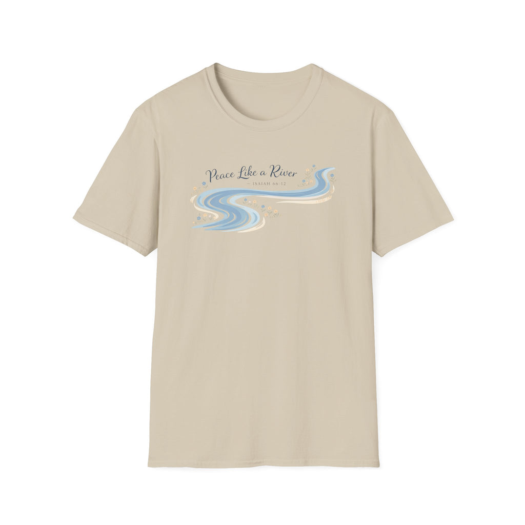 Peace Like a River Isaiah 66:12 T-Shirt