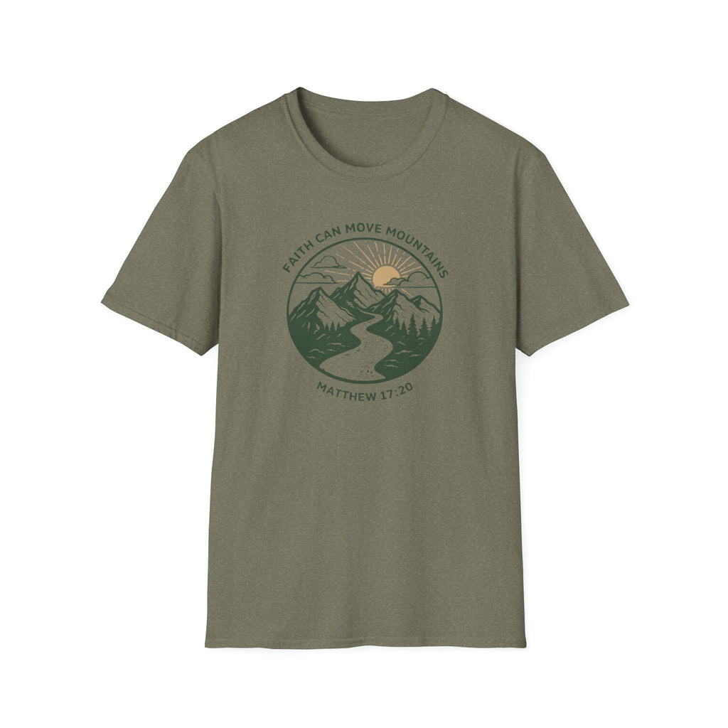 Faith Can Move Mountains Matthew 17:20 T-Shirt