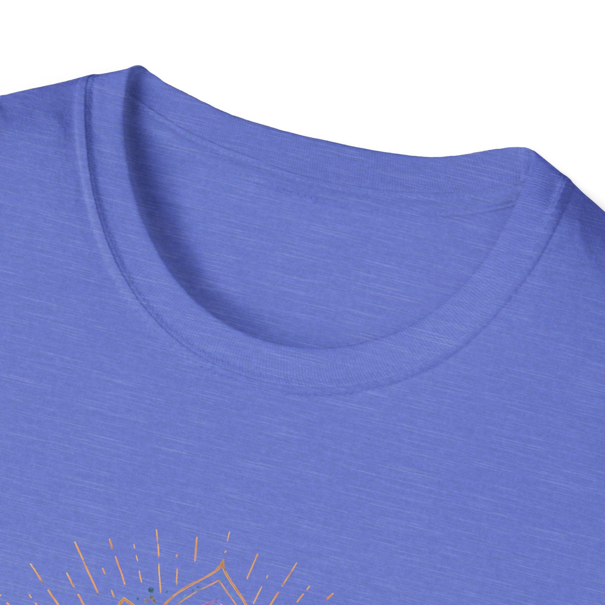 Blue Meditating Woman T-Shirt