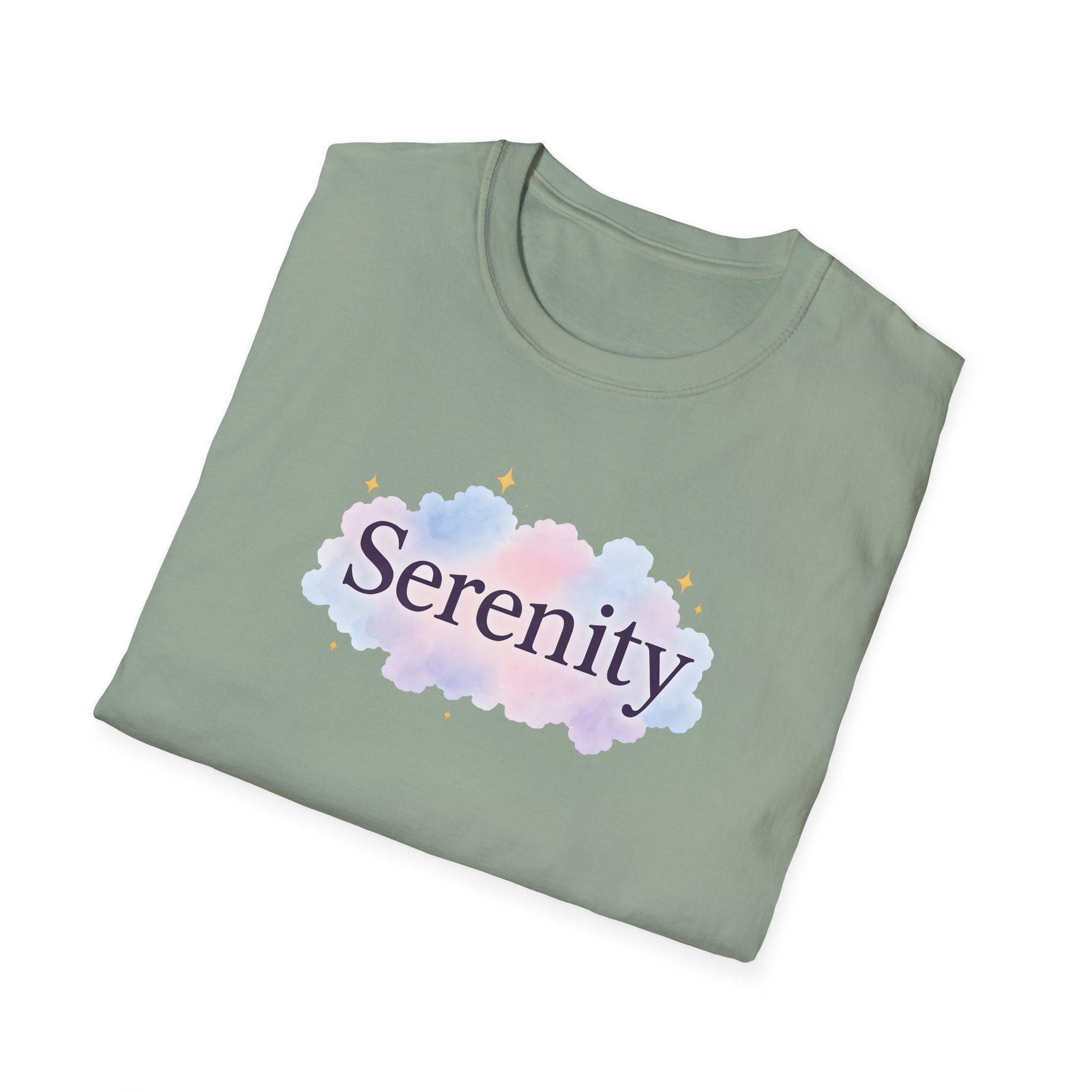 Serenity Cloud Illustration T-Shirt