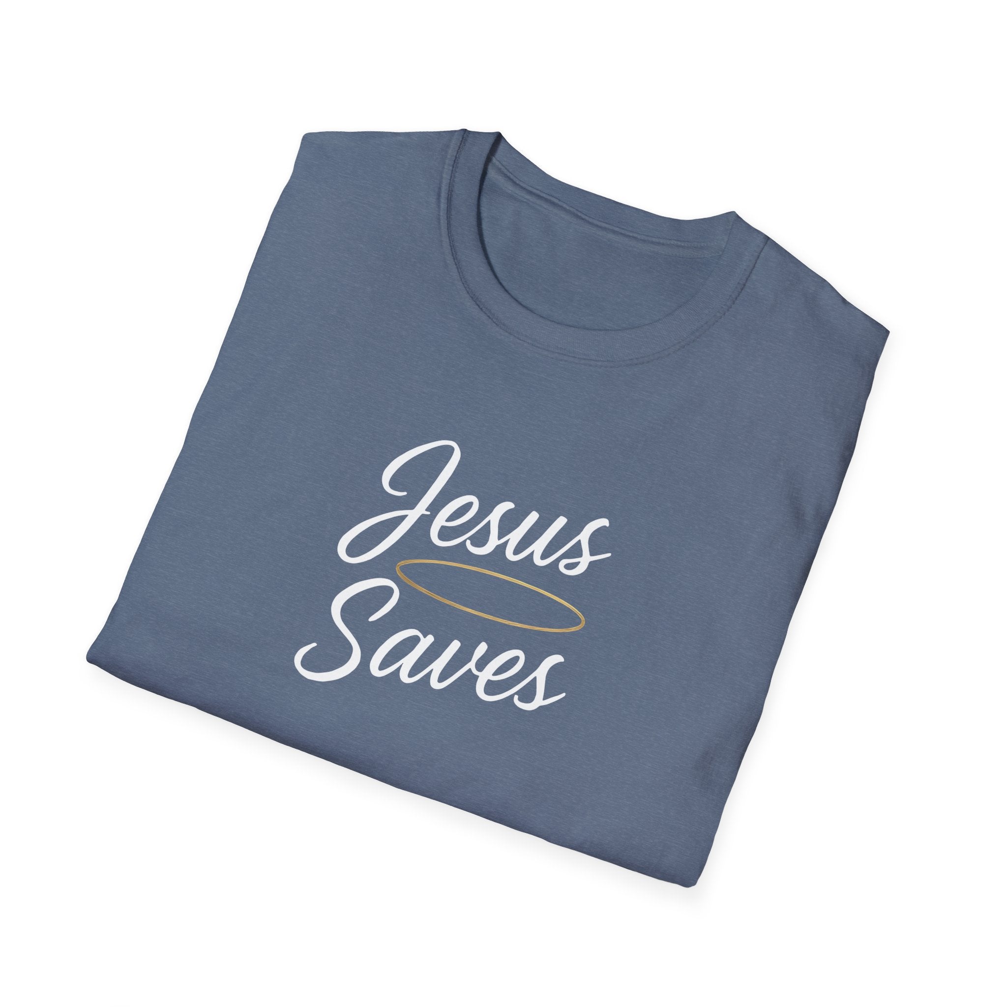 Jesus Saves Halo T-Shirt