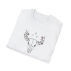 Floral deer skull T-Shirt