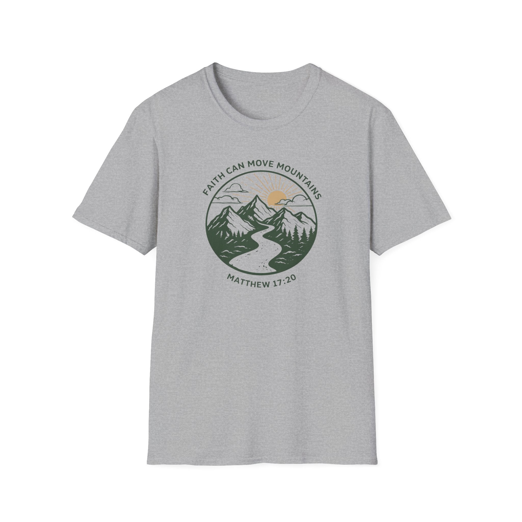 Faith Can Move Mountains Matthew 17:20 T-Shirt