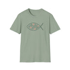 Floral Leaf Fish T-Shirt