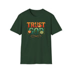 Trust God Floral Design T-Shirt