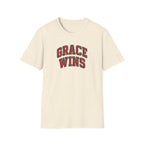 Grace Wins Bold Text T-Shirt