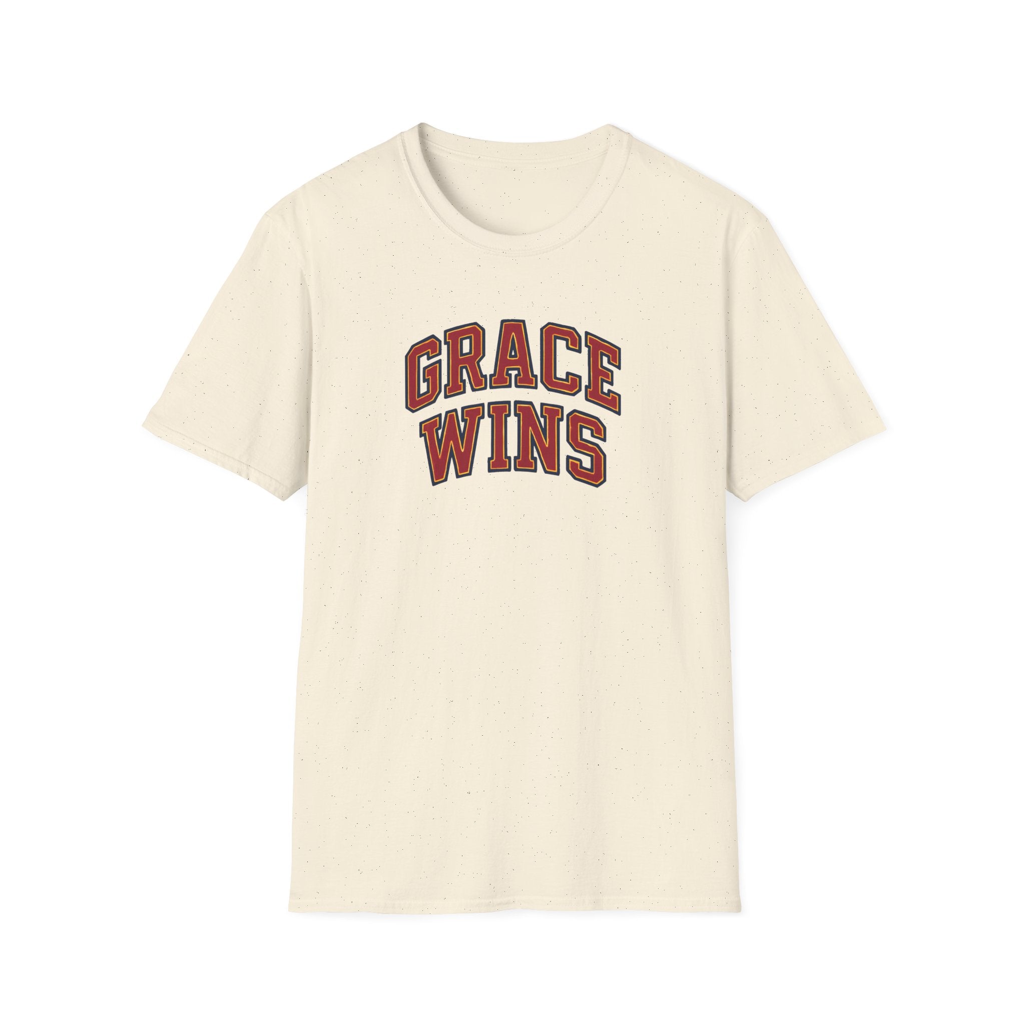 Grace Wins Bold Text T-Shirt