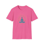 Blue Meditating Woman T-Shirt