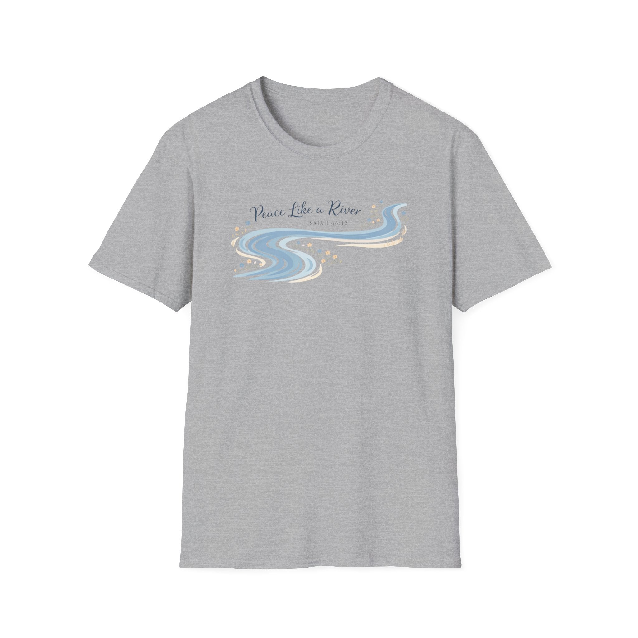 Peace Like a River Isaiah 66:12 T-Shirt