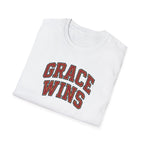 Grace Wins Bold Text T-Shirt