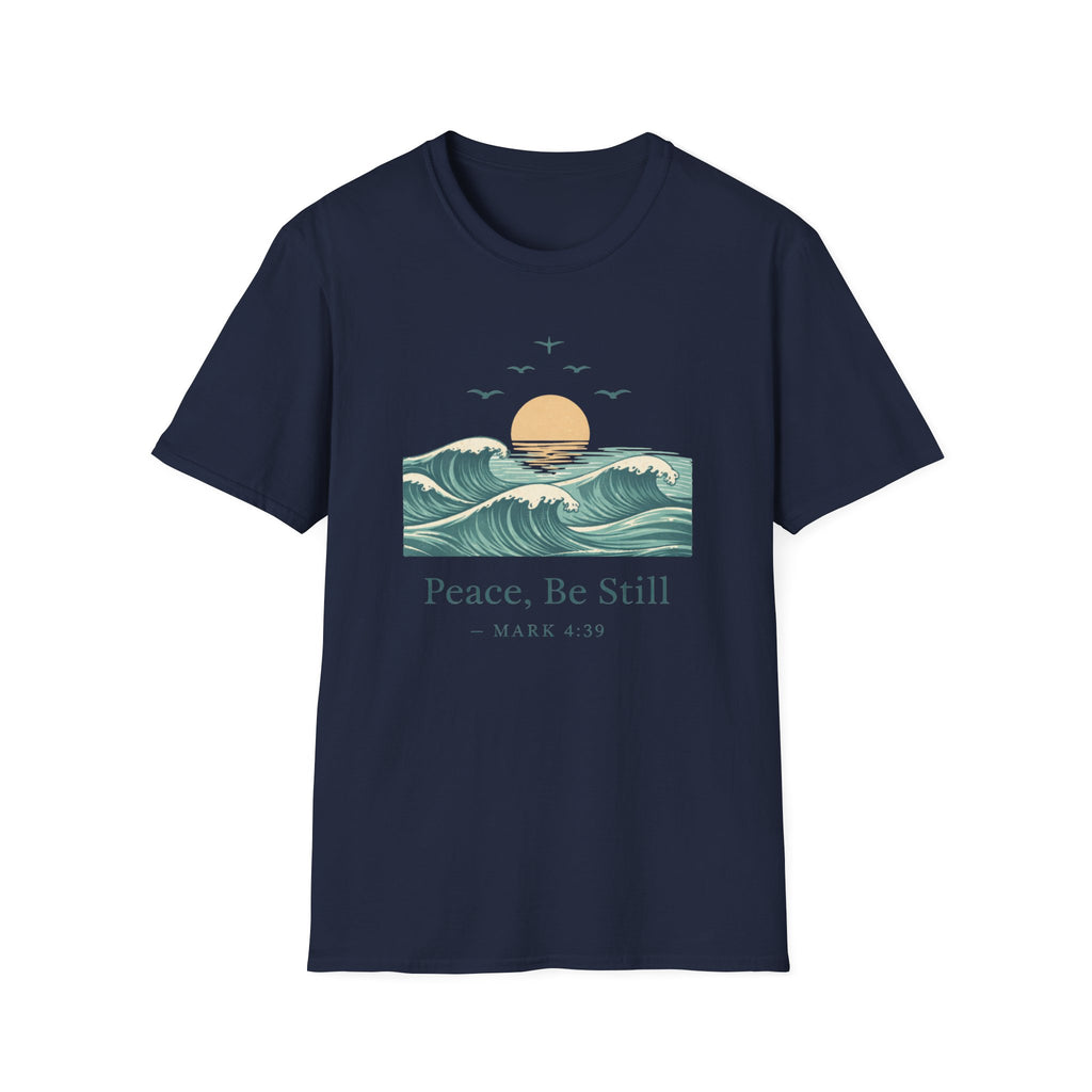 Peace Be Still  Mark 4:39 T-Shirt