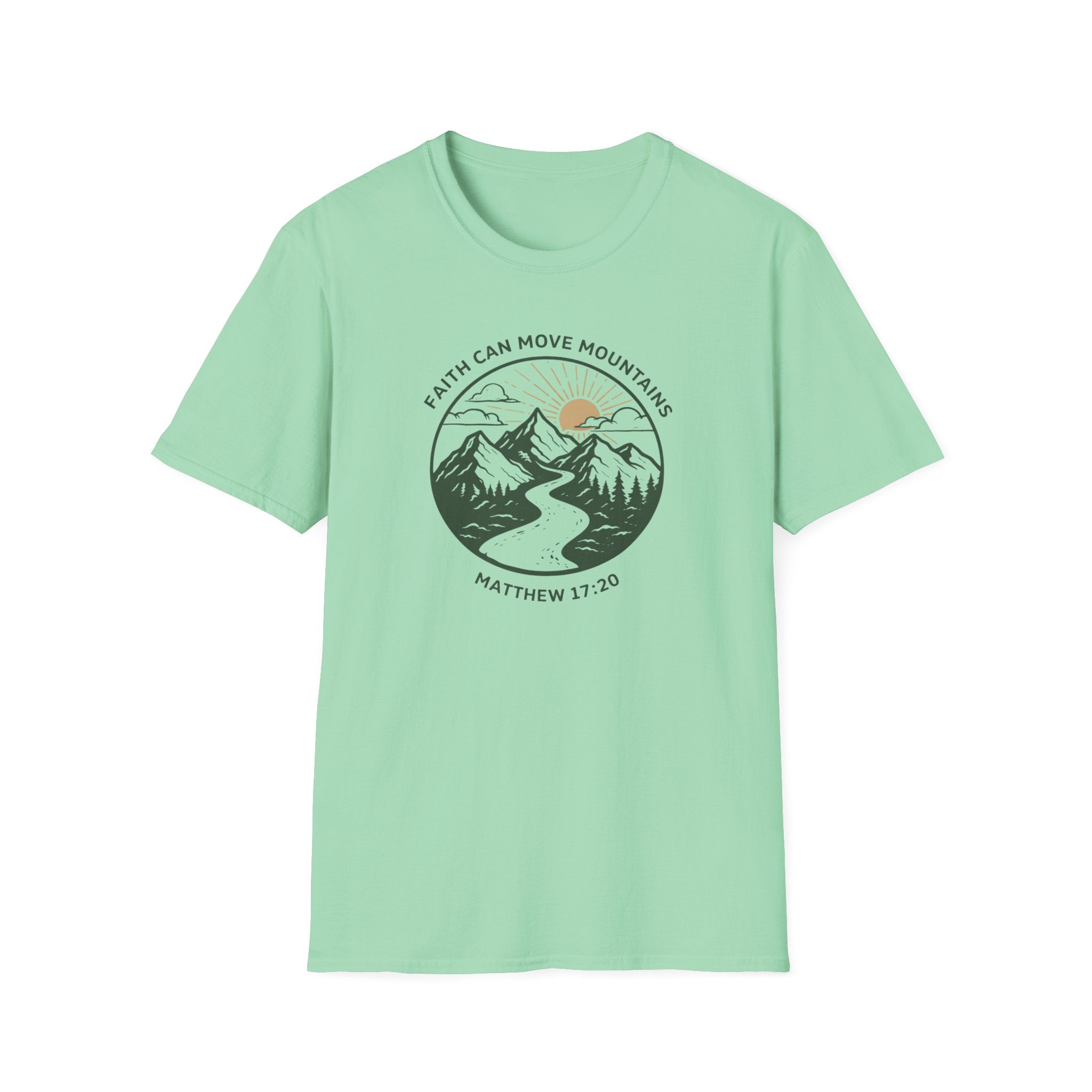 Faith Can Move Mountains Matthew 17:20 T-Shirt