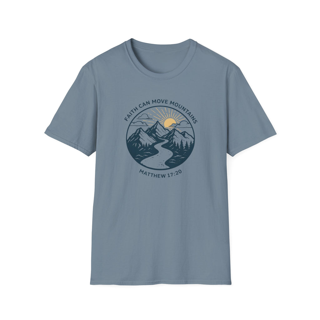 Faith Can Move Mountains Matthew 17:20 T-Shirt