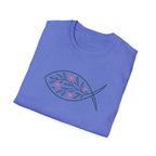 Floral Leaf Fish T-Shirt
