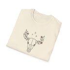 Floral deer skull T-Shirt
