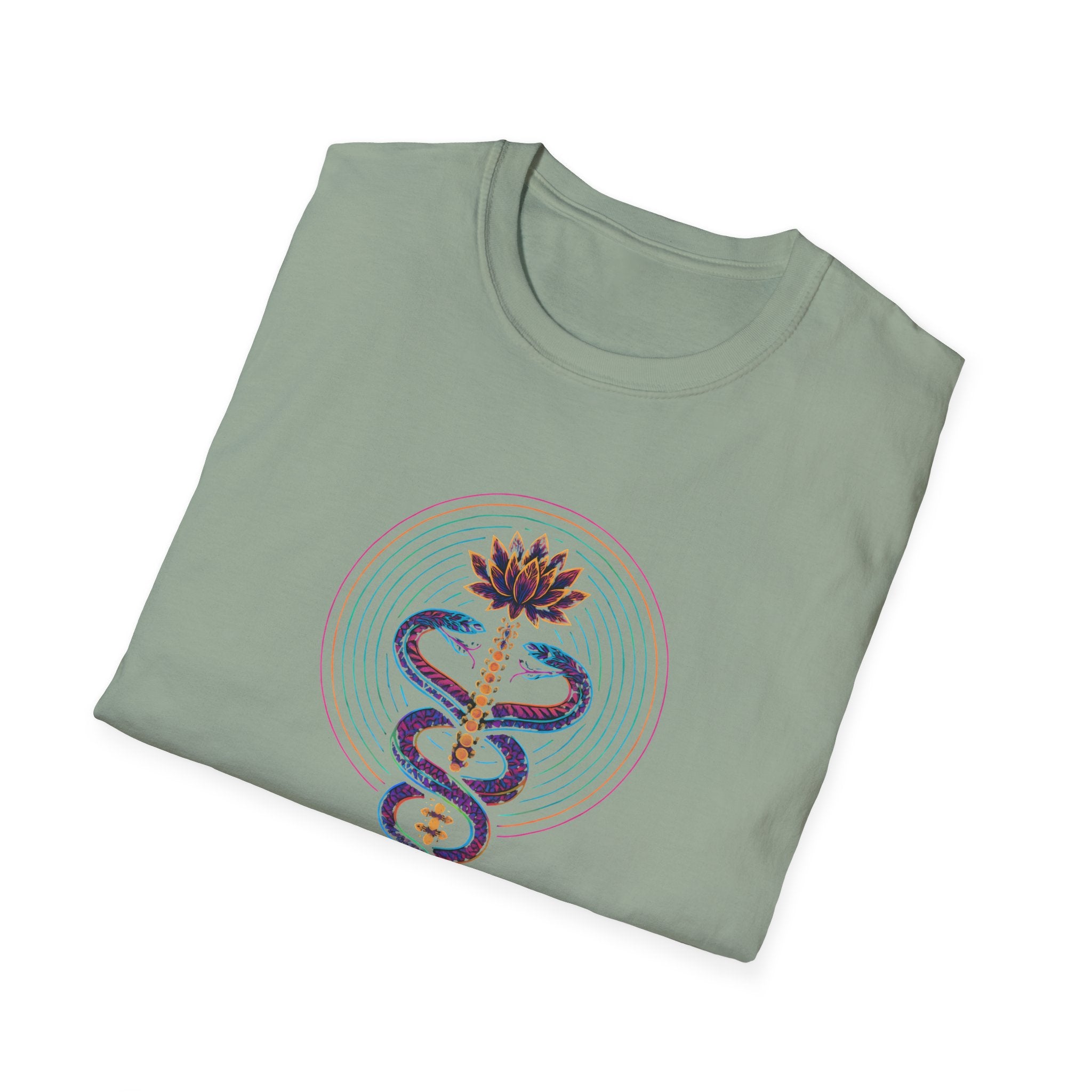 Serpents Around Lotus T-Shirt