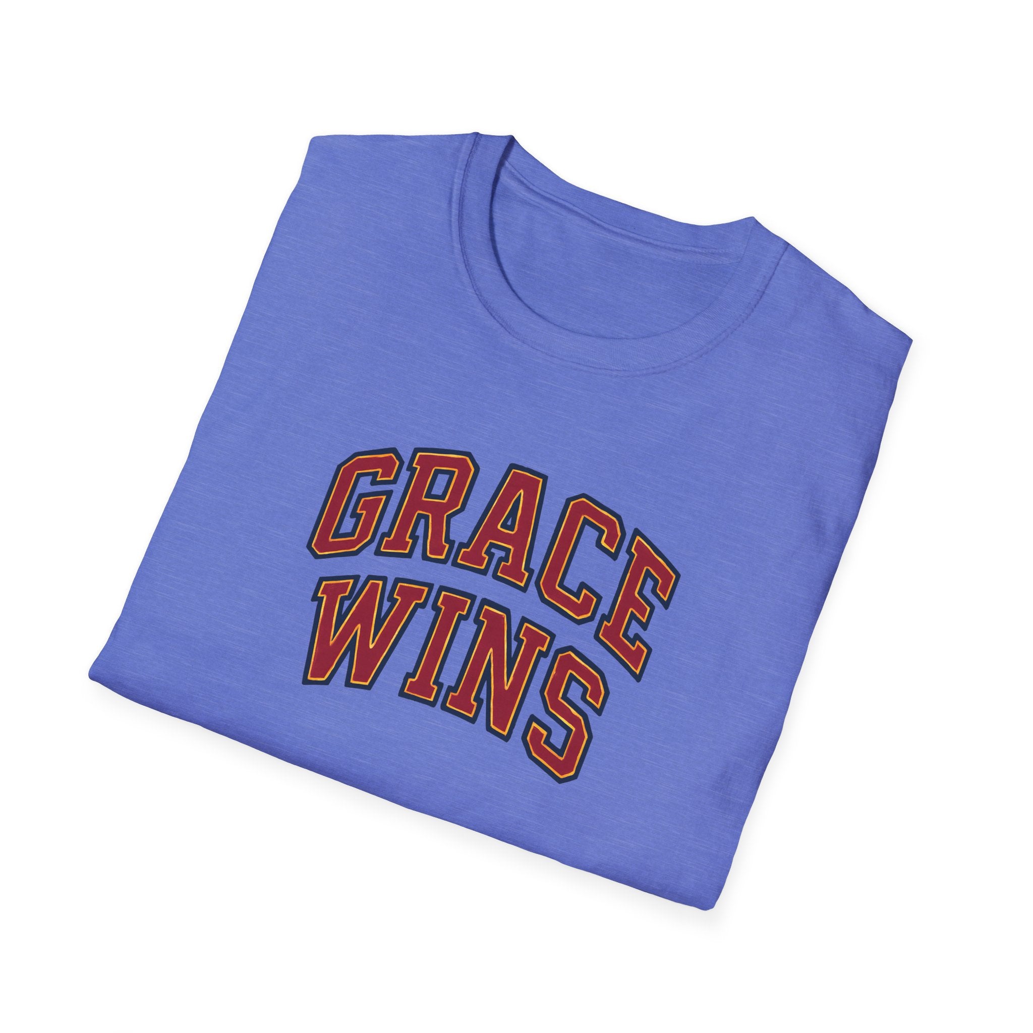 Grace Wins Bold Text T-Shirt
