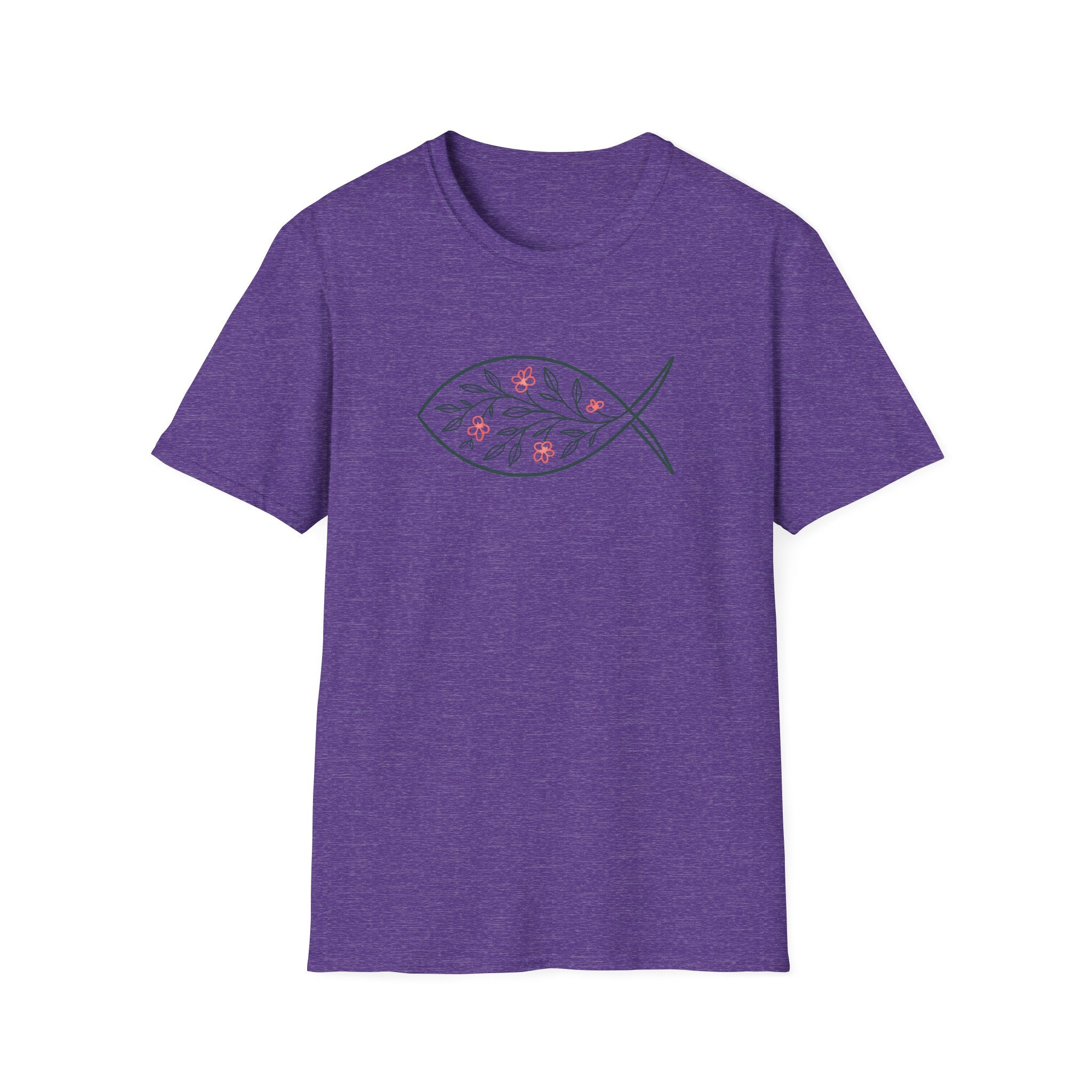 Floral Leaf Fish T-Shirt