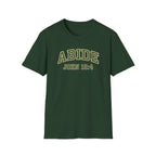 Abide John 15:4 Green Text T-Shirt