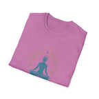 Blue Meditating Woman T-Shirt