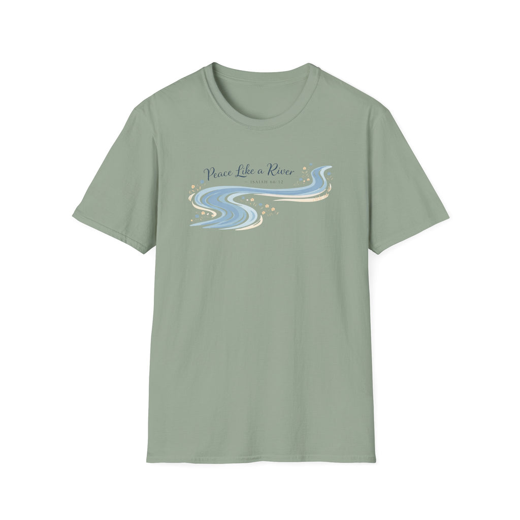 Peace Like a River Isaiah 66:12 T-Shirt