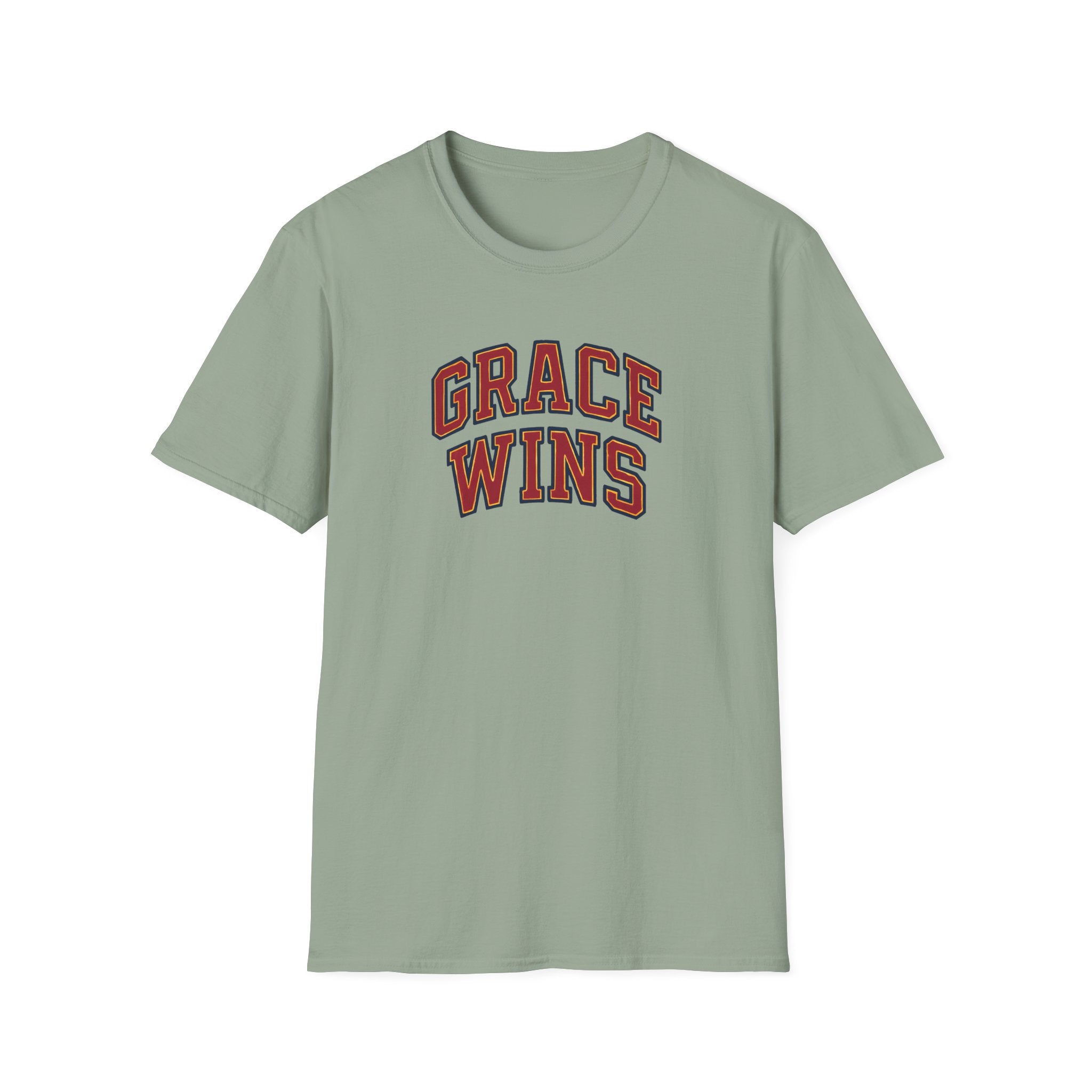 Grace Wins Bold Text T-Shirt