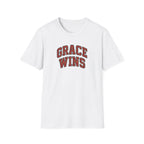 Grace Wins Bold Text T-Shirt