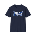 Pray Blue Text T-Shirt