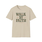 Walk By Faith Flower Pattern T-Shirt