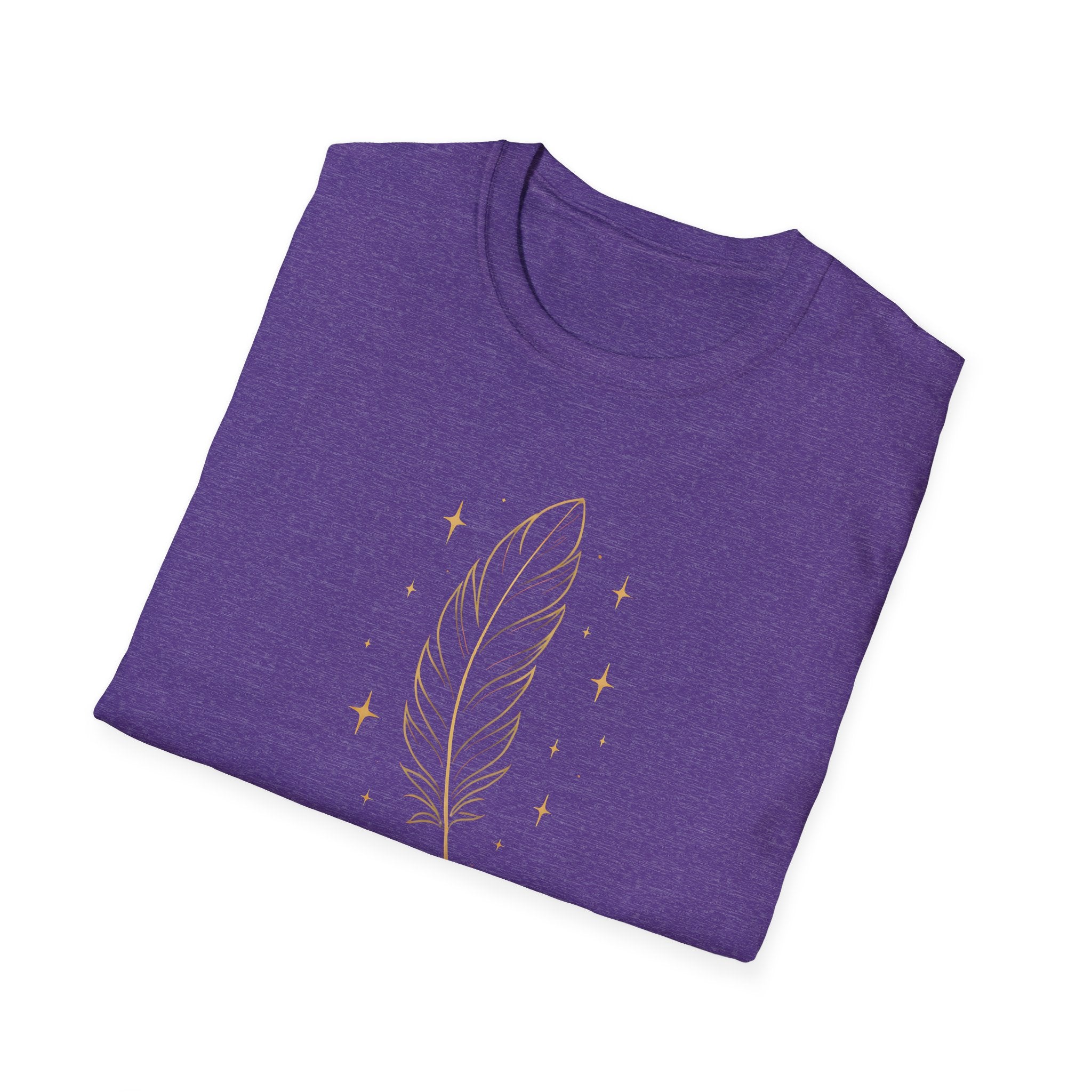 Shimmering Golden Feather T-Shirt