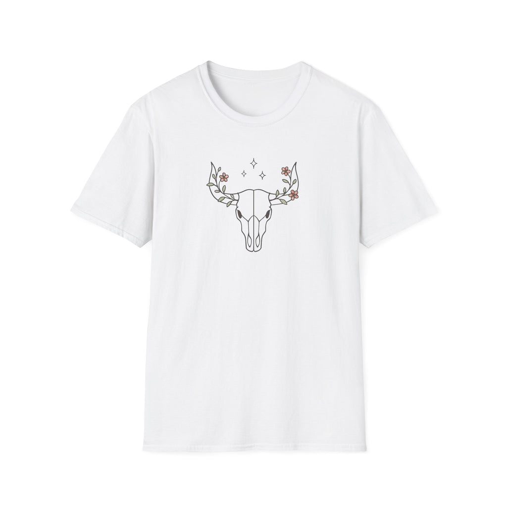 Floral deer skull T-Shirt