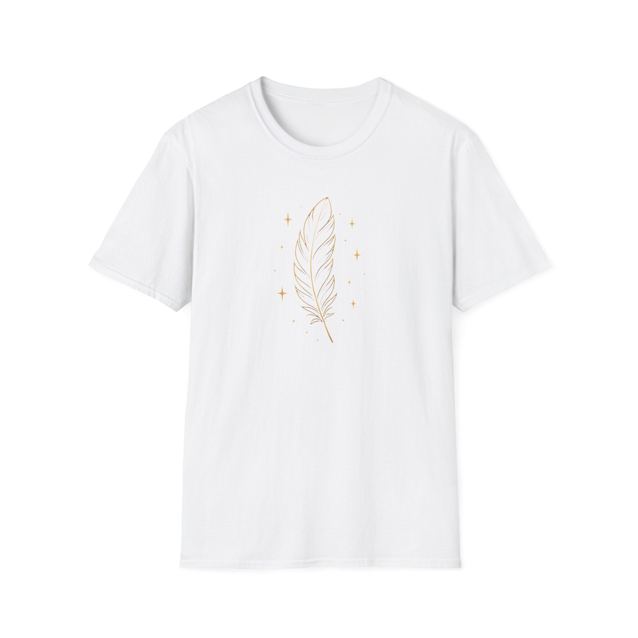 Shimmering Golden Feather T-Shirt