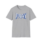 Pray Blue Text T-Shirt