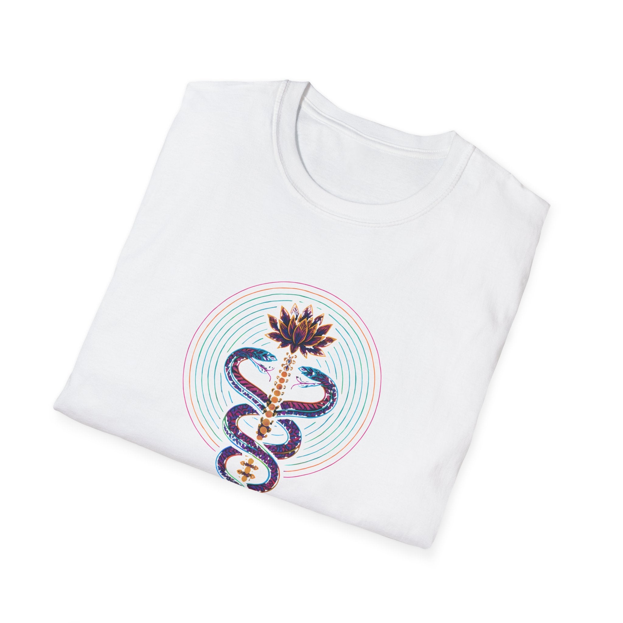 Serpents Around Lotus T-Shirt