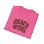 Grace Wins Bold Text T-Shirt